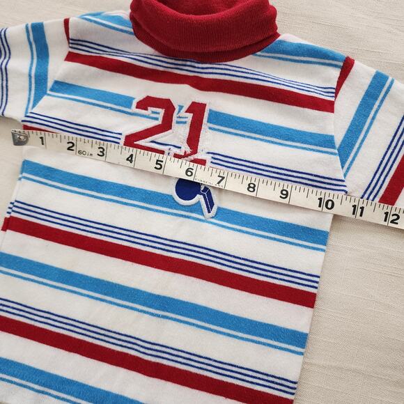Vintage Healthtex Striped Whistle Turtleneck 2t/2t - Picture 6 of 7
